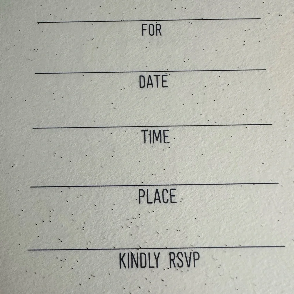 🩵5/$8 Gold  Glitter 'YAY!' Party Invitation Cards